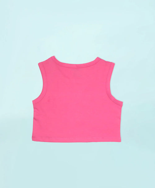 Girls Dual Tone Color Block Tank Top and Shorts Set