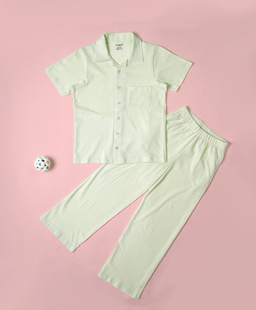 Boys Veiled Vista Half Sleeves Shirt & Pants Set