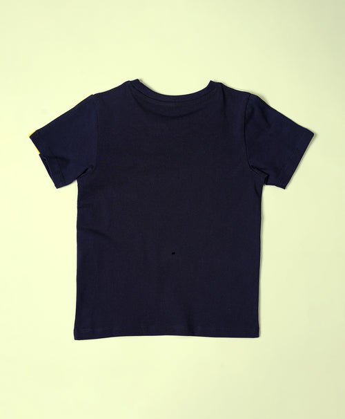 Boys Be Awara Cut & Sew Color Block Half Sleeves T-Shirt & Shorts Set