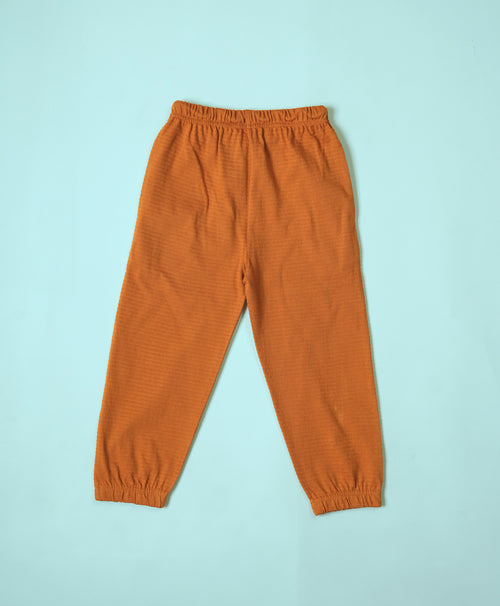 Girls Buckethorm Brown Cami Top & High Low Hem Top & Lounge Pants Set