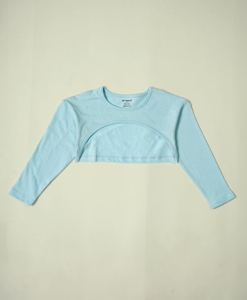 Girls Blue Cool Cami Top & High Low Hem Top & Lounge Pants Set