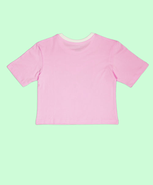 Girls Peek a Mew Glitter Print Oversized T-Shirt & Shorts Set