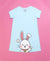 Bunny Print Girls T-Shirt Dress