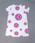 Smiley Print Girls T-Shirt Dress