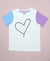 Heart Print Half Sleeves T-Shirt & Shorts Set
