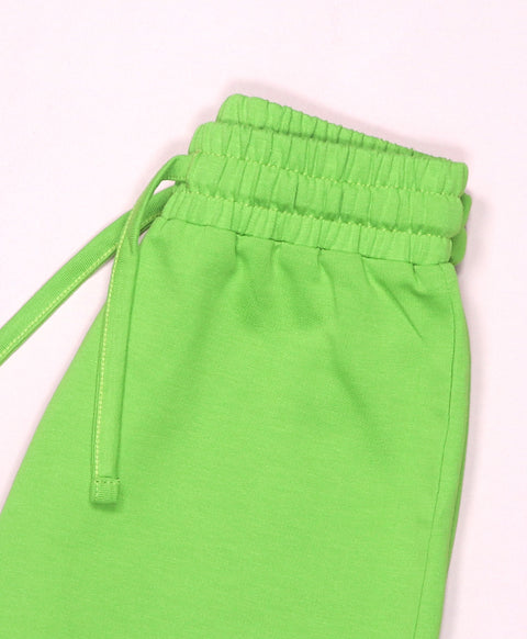 Greenery Drop Shoulder T-Shirt & Shorts Set