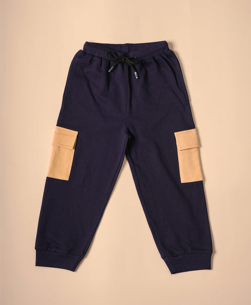Kids Maritime Navy Cargo Joggers