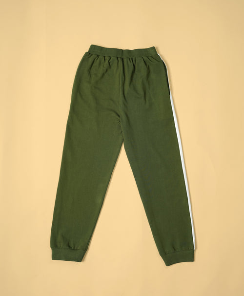 Kids Dual Tone Colorblock Oversized Hoodie & Jogger Set