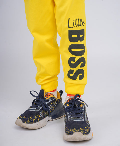 Little Boss Full Sleeves T-Shirt & Pants Set