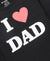 I Love Dad Full Sleeves T-Shirt & Pants Set