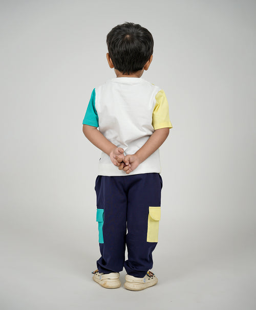 Boys Number 89 Print Half Sleeves T-Shirt & Lounge Pant Set