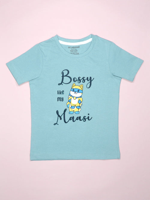 Bossy Like My Maasi Kids T-Shirt