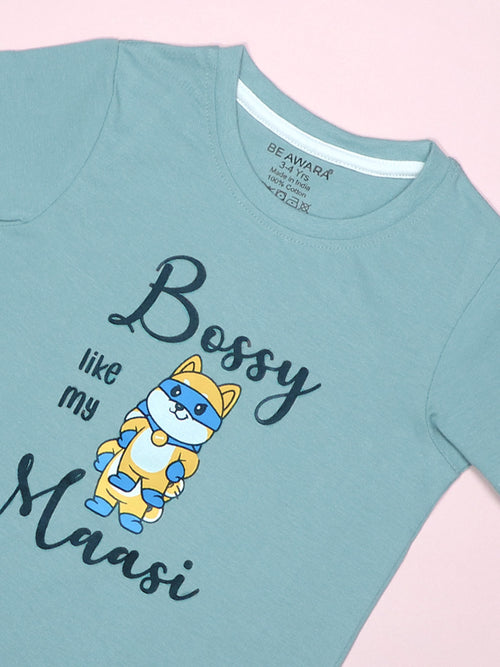 Bossy Like My Maasi Kids T-Shirt