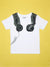 Headset Kids Half Sleeves Round Neck T- Shirt