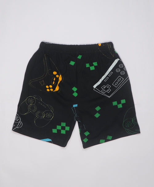 Joystick Half Sleeves T-Shirt & Shorts Set