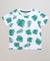 Green Leafs Print Half Sleeves T-Shirt & Shorts Set