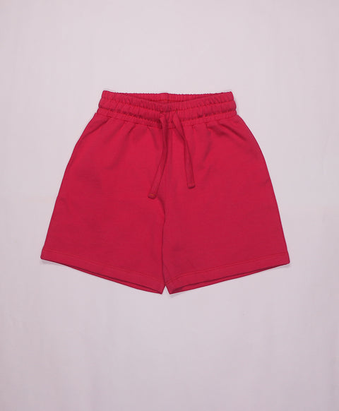 Viva Magenta Drop Shoulder T-Shirt & Shorts Set