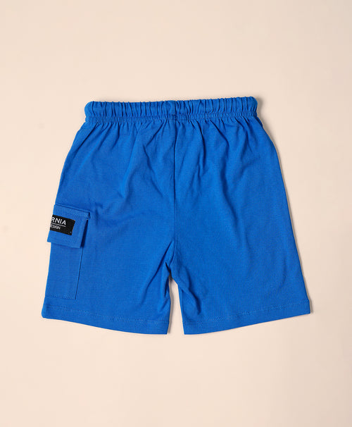 Boys California Print Half Sleeves T-Shirt & Cargo Shorts Set