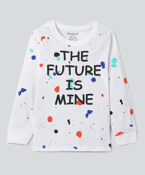 The Future Is Mine Full Sleeves T-Shirt & Pants Set