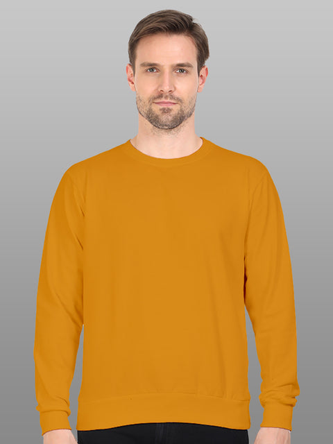 Mustard Yellow Men Sweatshirt - Be Awara