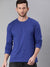 Royal Blue Full Sleeves Round Neck T-Shirt - Be Awara