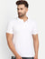 Plain White Polo T Shirt - Be Awara