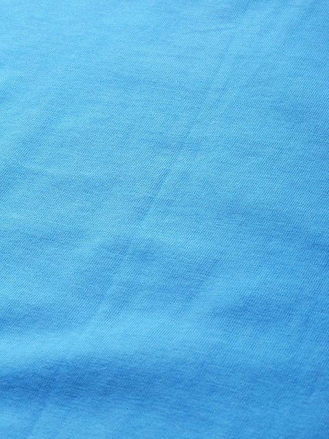 Sky Blue Round Neck T-Shirt - Be Awara