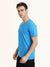 Sky Blue Half Sleeves V Neck T-Shirt - Be Awara