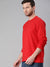 Red Full Sleeves Round Neck T-Shirt - Be Awara