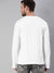 White Full Sleeves Round Neck T-Shirt - Be Awara