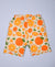 Orange Pattern Half Sleeves T-Shirt & Shorts Set - Be Awara