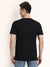 Black Half Sleeves V Neck T-Shirt - Be Awara