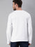 White Full Sleeves V Neck T-Shirt - Be Awara