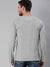 Grey Melange Full Sleeves V Neck T-Shirt - Be Awara