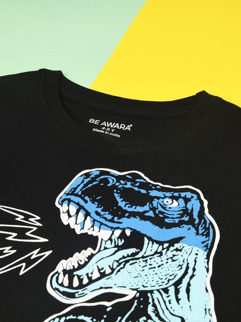 Multi Color Dinosaur Kids T-Shirt - Be Awara