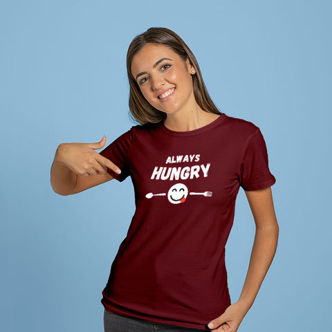Always Angry & Hungry Couple T-Shirt - Be Awara