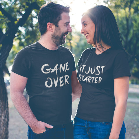 Game Over Couple Tee - Be Awara