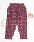 Alphabet Pattern Cotton Knit Full Length Printed Lounge Pants