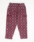 Alphabet Pattern Cotton Knit Full Length Printed Lounge Pants