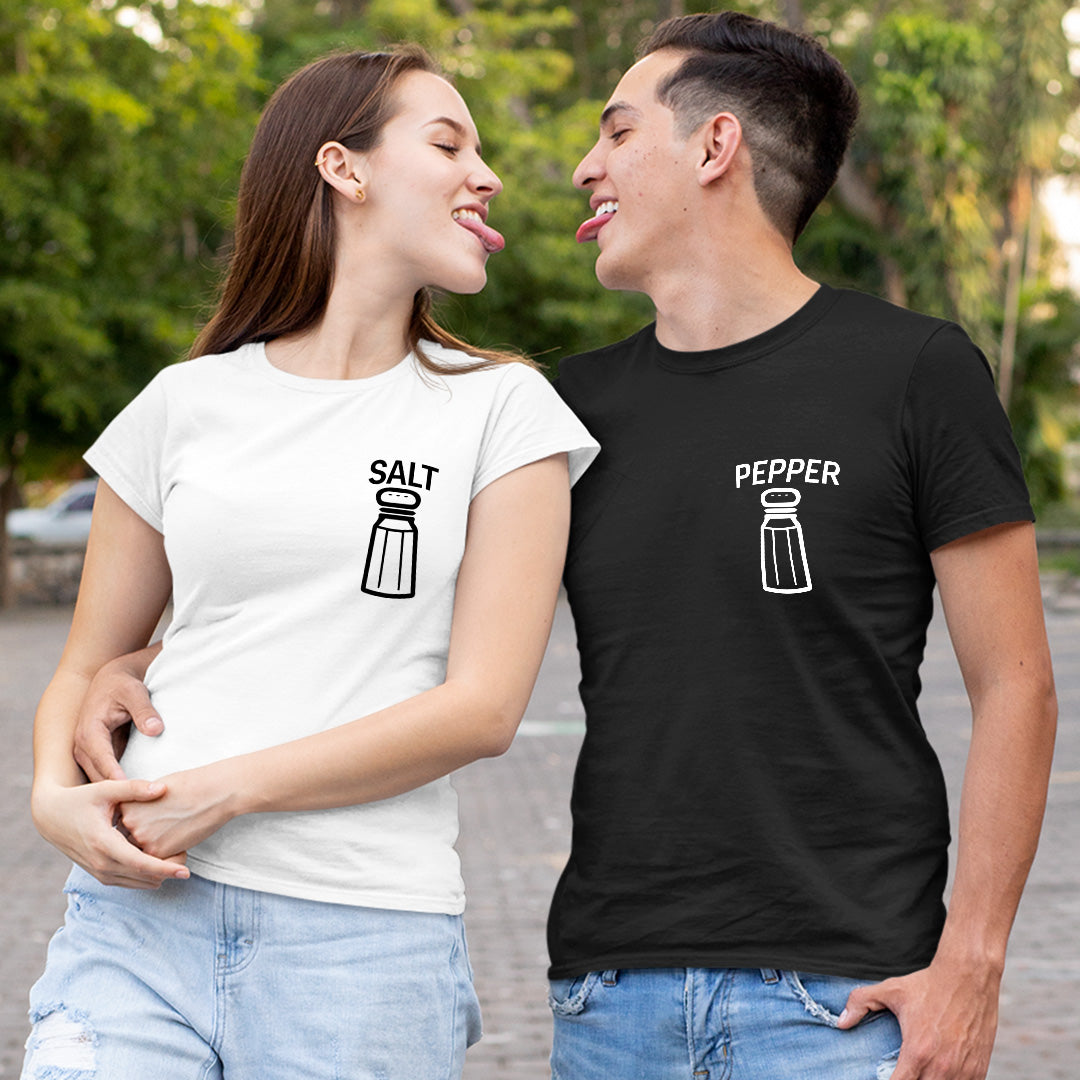 Salt & Pepper, Couple T-Shirts Online In India